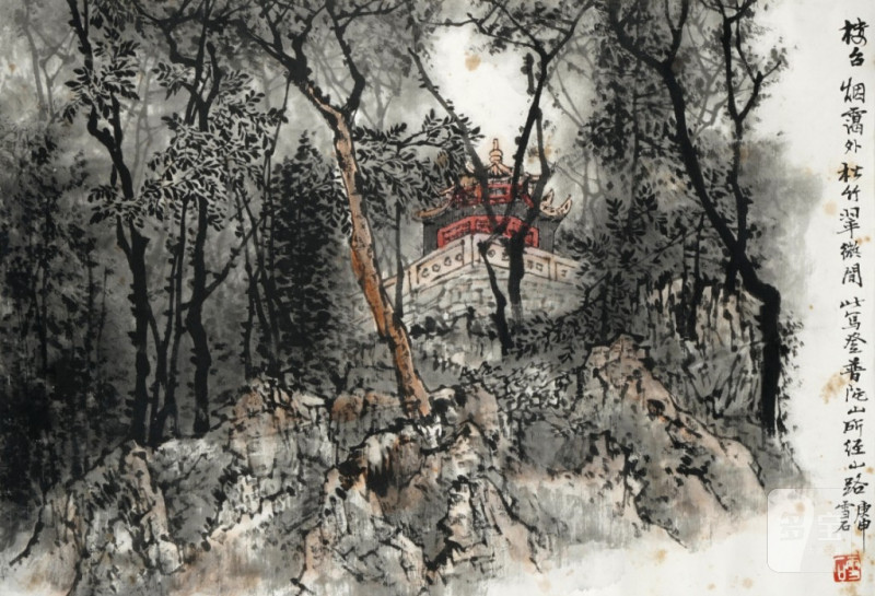    白雪石 早年 山水